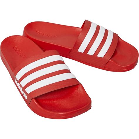 rood witte adidas slippers